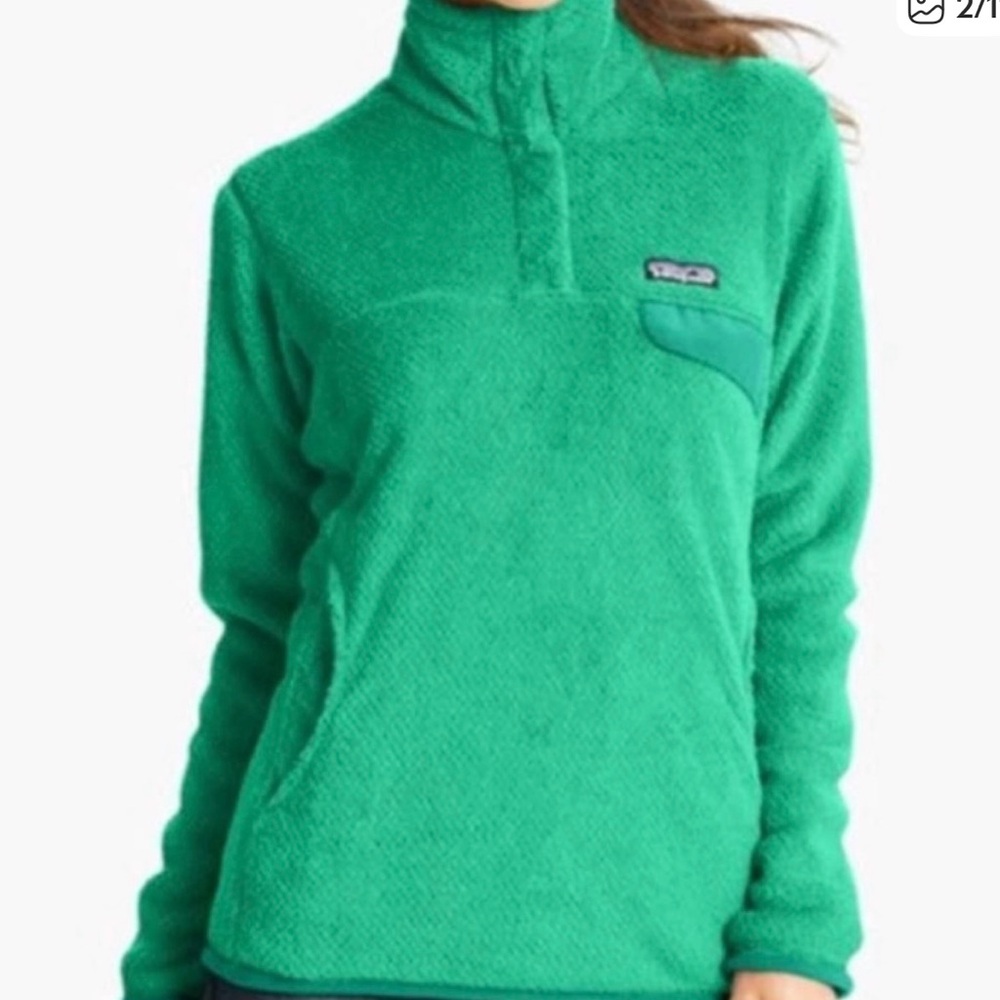 Patagonia Women's Teal Fleece Turtleneck Sweater